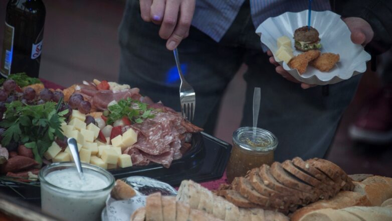 Ansicht eines Buffets.
