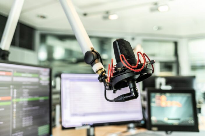 © NDR Media, Inez Marquet Bild eines Mikrofons in einem Radiostudio von NDR 2. Symbolbild zur Media-Analyse (ma Audio).