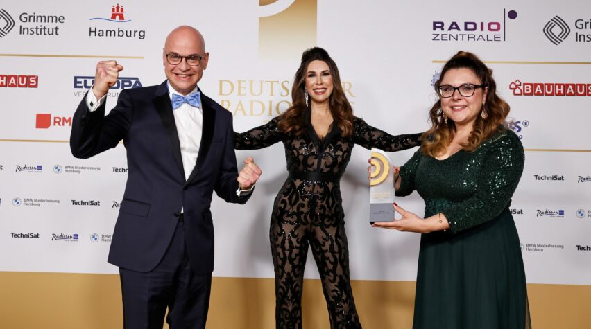 Auszeichnung Beste Morgensendung beim Deutschen Radiopreis.